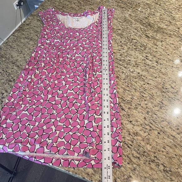 Diane Von Frustenberg DVF 100% Silk Taran Dress Cap Sleeve Pink Pattern Size 4 - Picture 11 of 11